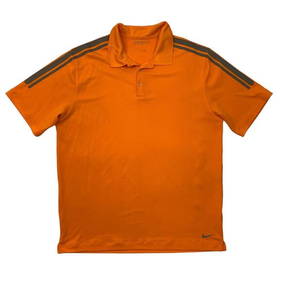 Nike Golf Shirt Mens XL Extra Large Cheddar Dri Fit Performance Activewear Polo - Picture 1 of 13